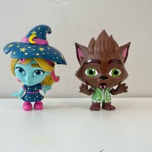 Super Monsters Set Of Two Katya & Lobo Netflix Toy Action Figure Figurine 4"
